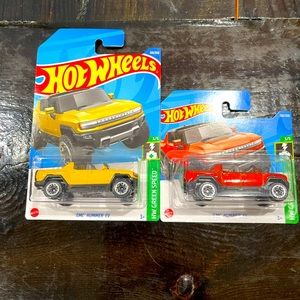 Brand New Hot Wheels GMC Hummer EV Orange/Yellow